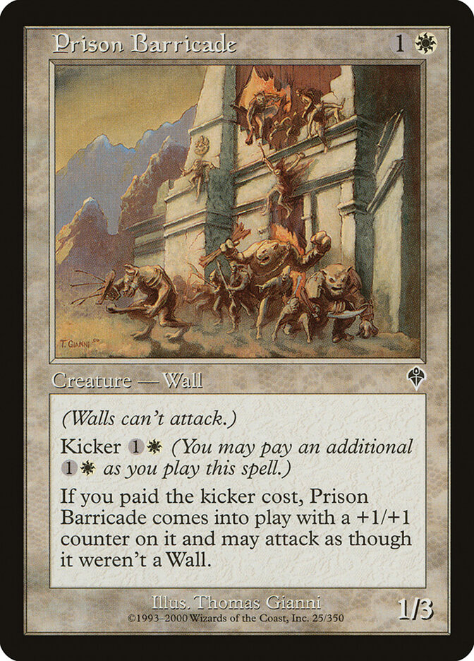 Prison Barricade card front