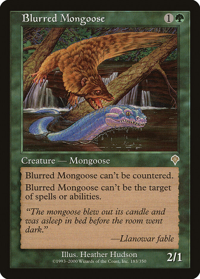 Blurred Mongoose card front