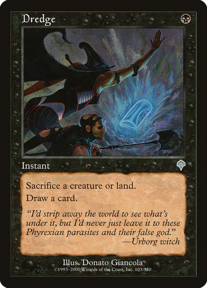 Dredge card front