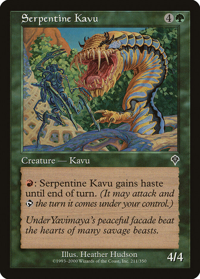 Serpentine Kavu card front