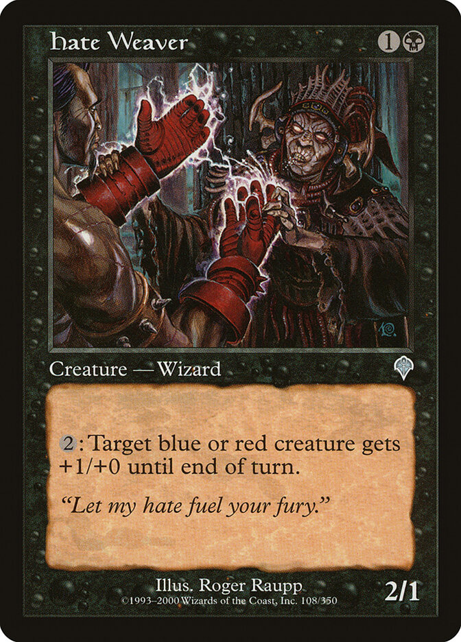Hate Weaver card front
