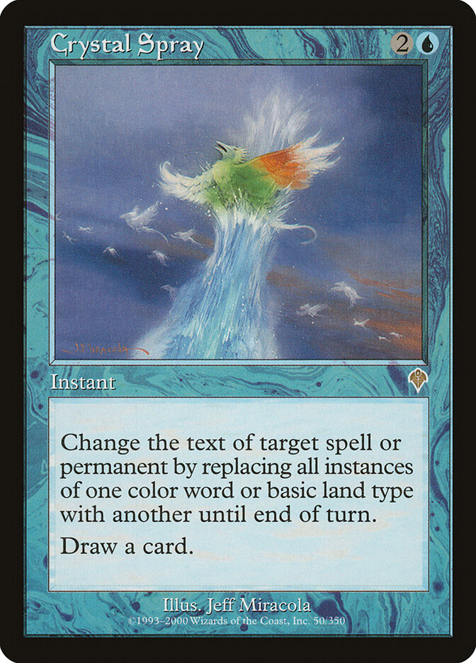 Crystal Spray card front