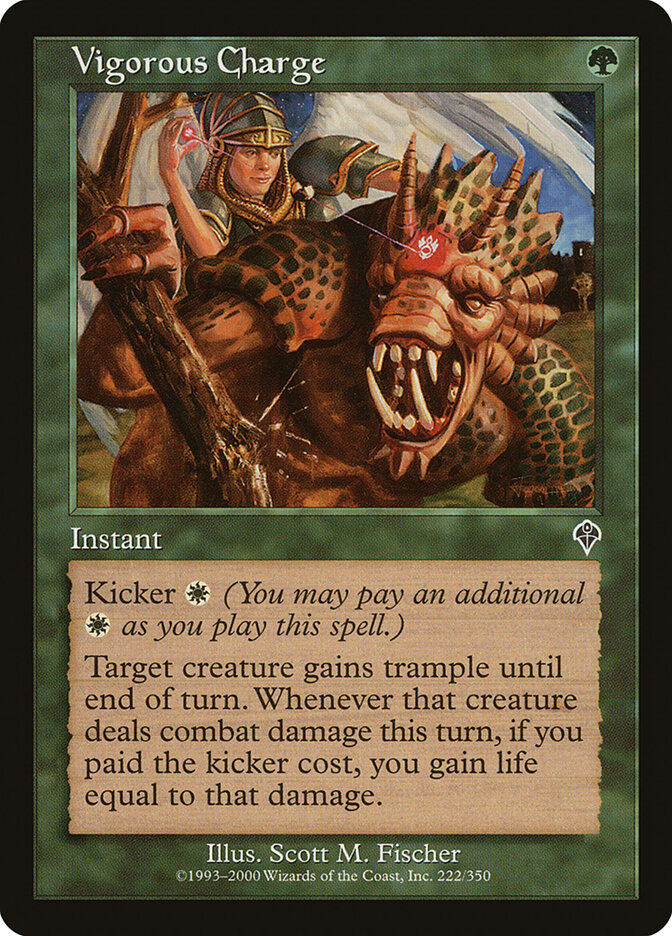 Vigorous Charge card front