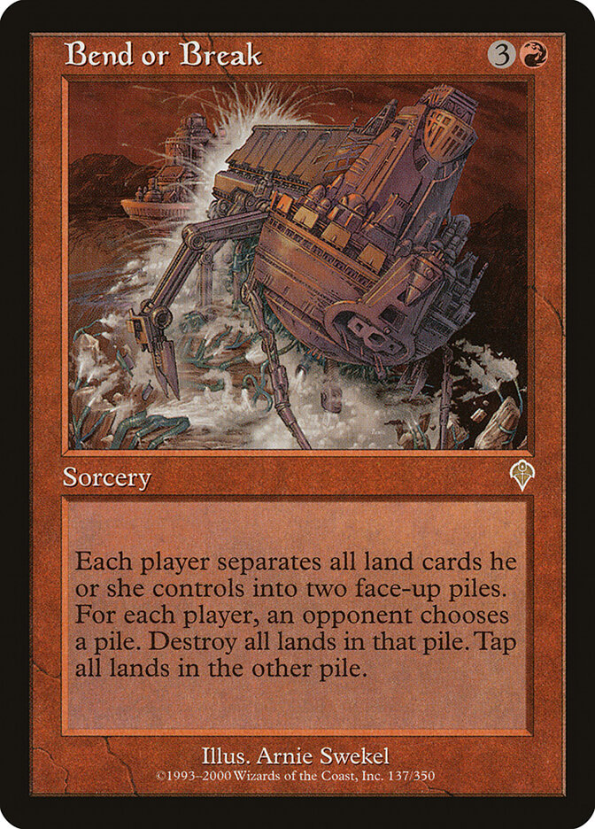 Bend or Break card front