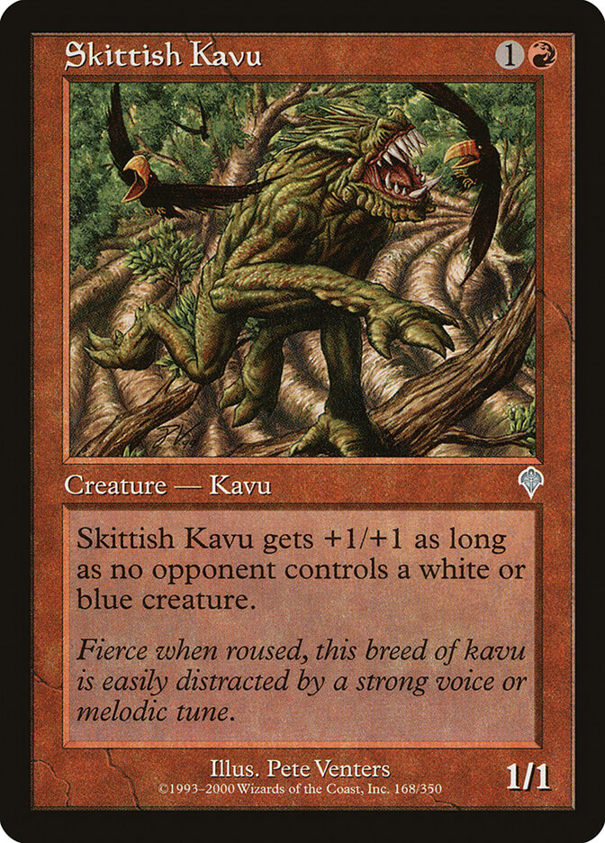 Skittish Kavu card front