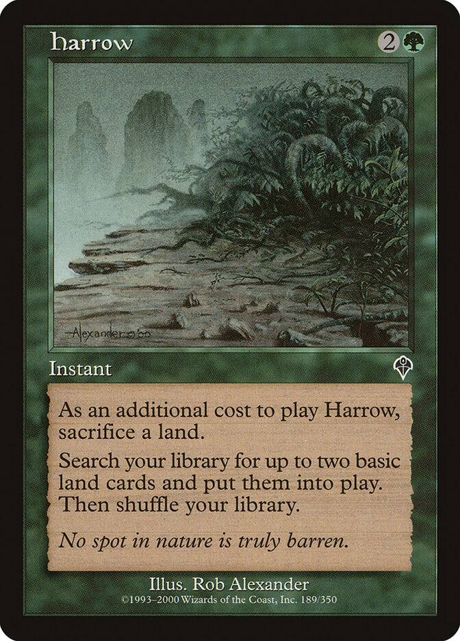 Harrow card front