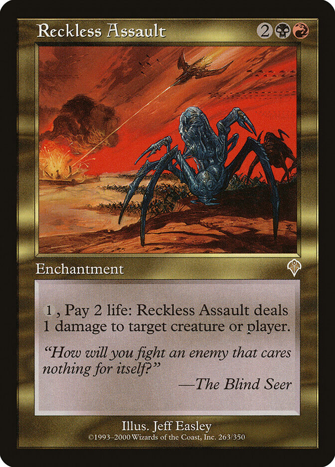 Reckless Assault card front