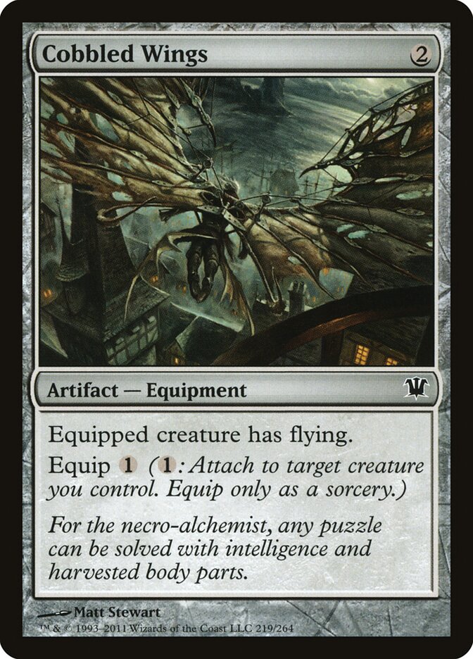 Cobbled Wings card front