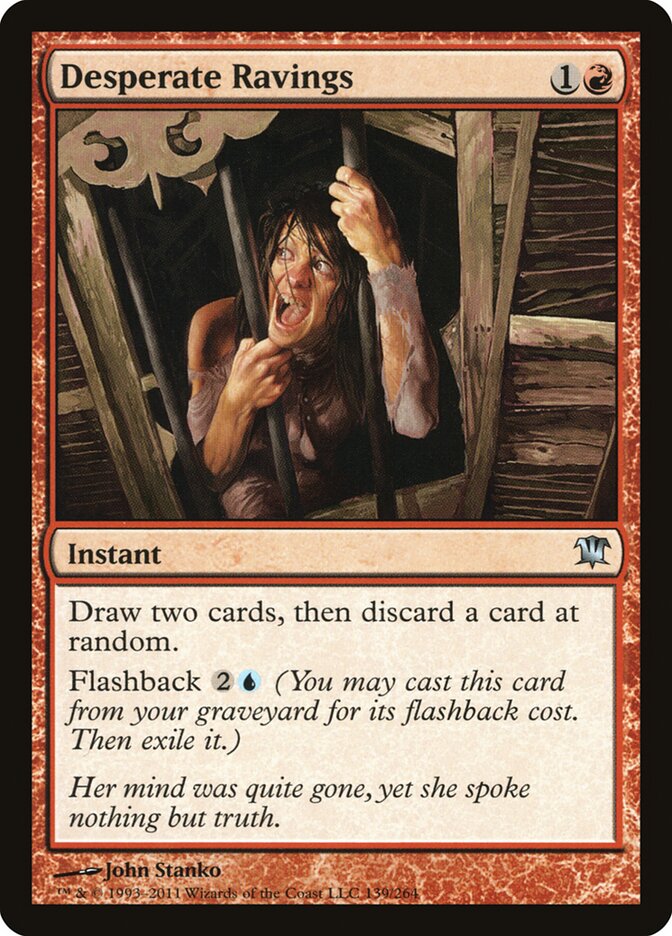 Desperate Ravings card front