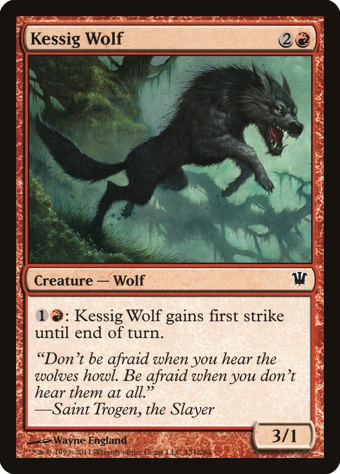 Kessig Wolf card front