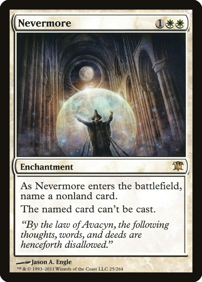 Nevermore card front