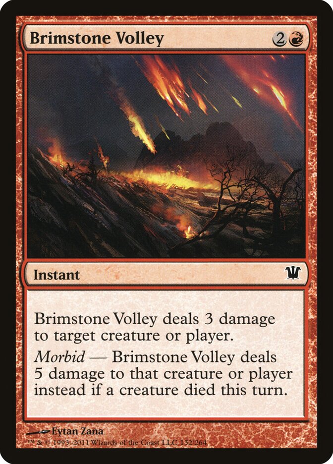Brimstone Volley card front