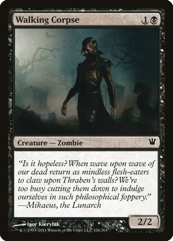 Walking Corpse card front