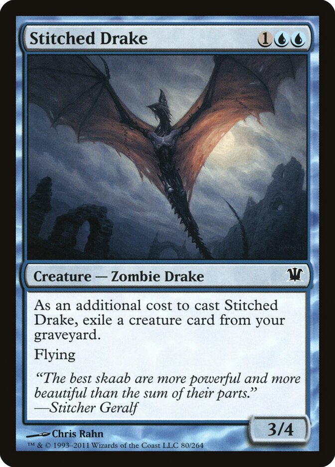 Stitched Drake card front