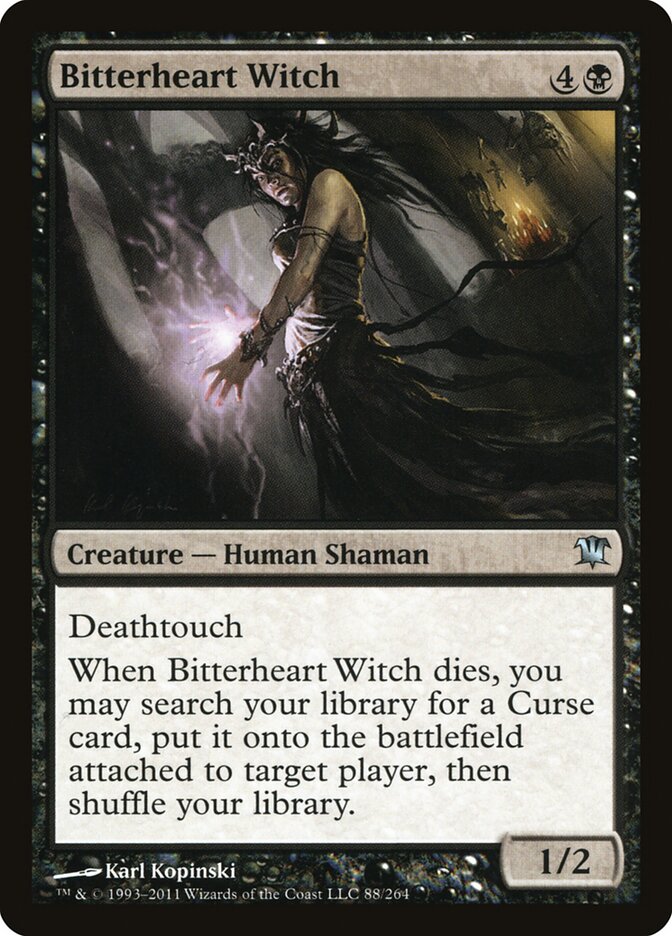 Bitterheart Witch card front