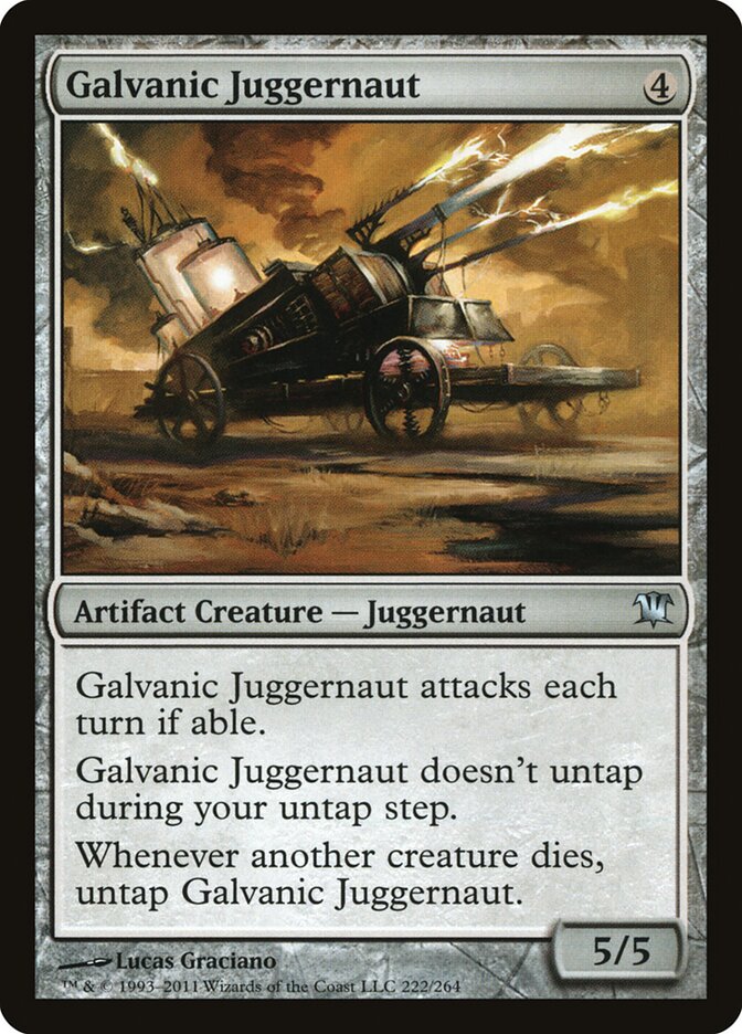 Galvanic Juggernaut card front