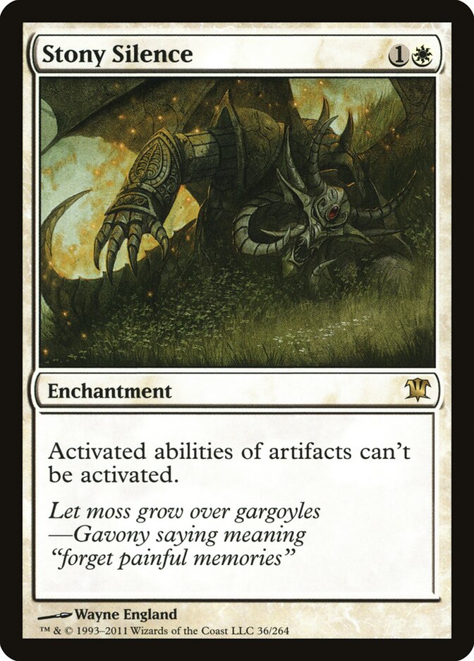 Stony Silence card front