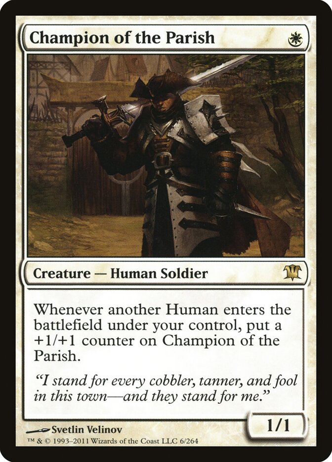 Champion of the Parish card front