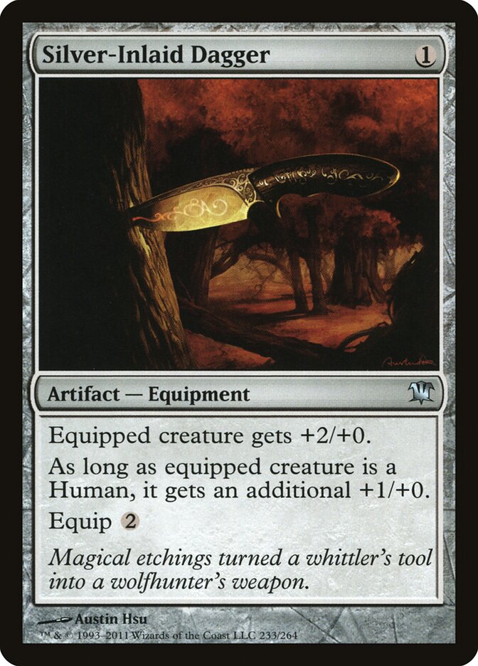 Silver-Inlaid Dagger card front