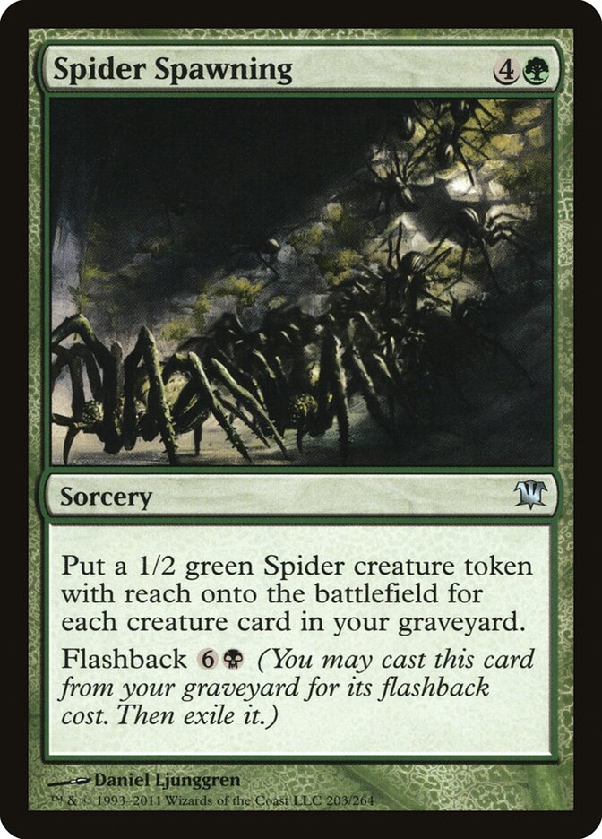 Spider Spawning card front