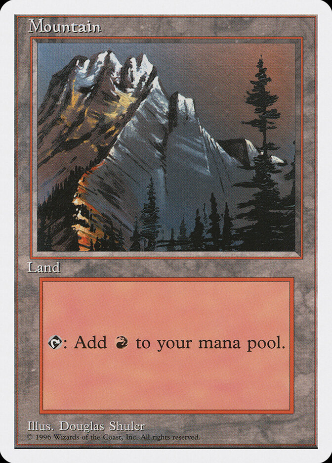 Mountain card front