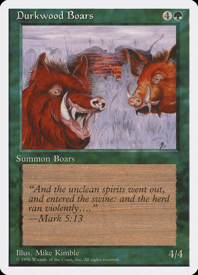 Durkwood Boars card front