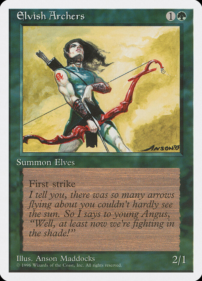 Elvish Archers card front