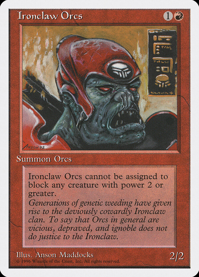 Ironclaw Orcs card front