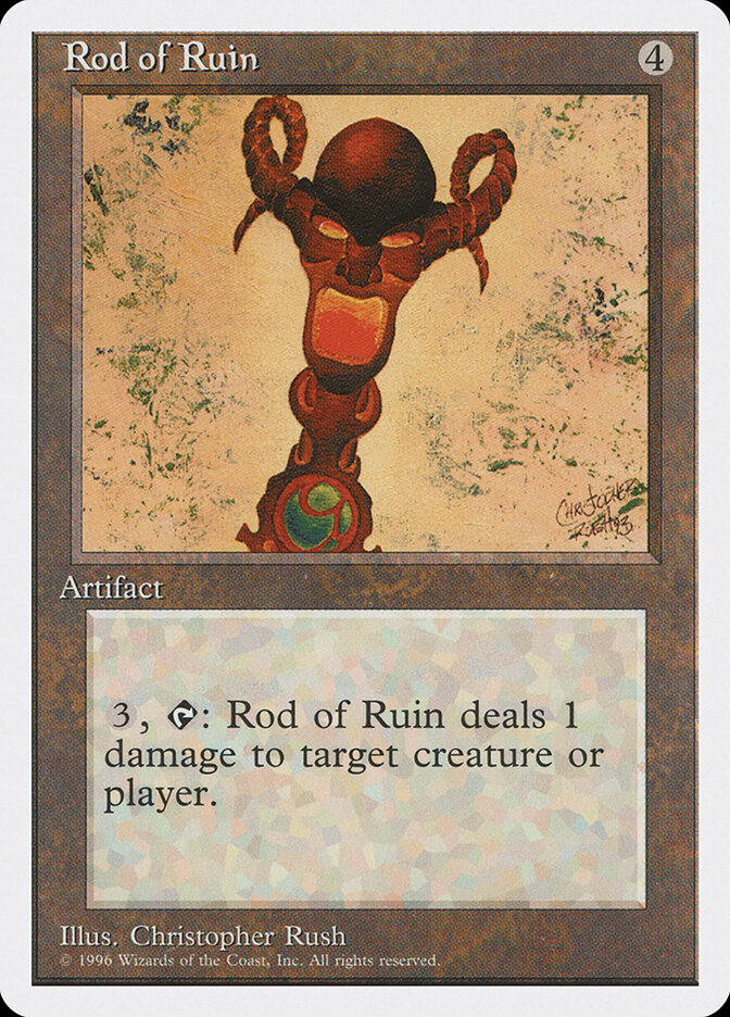 Rod of Ruin card front