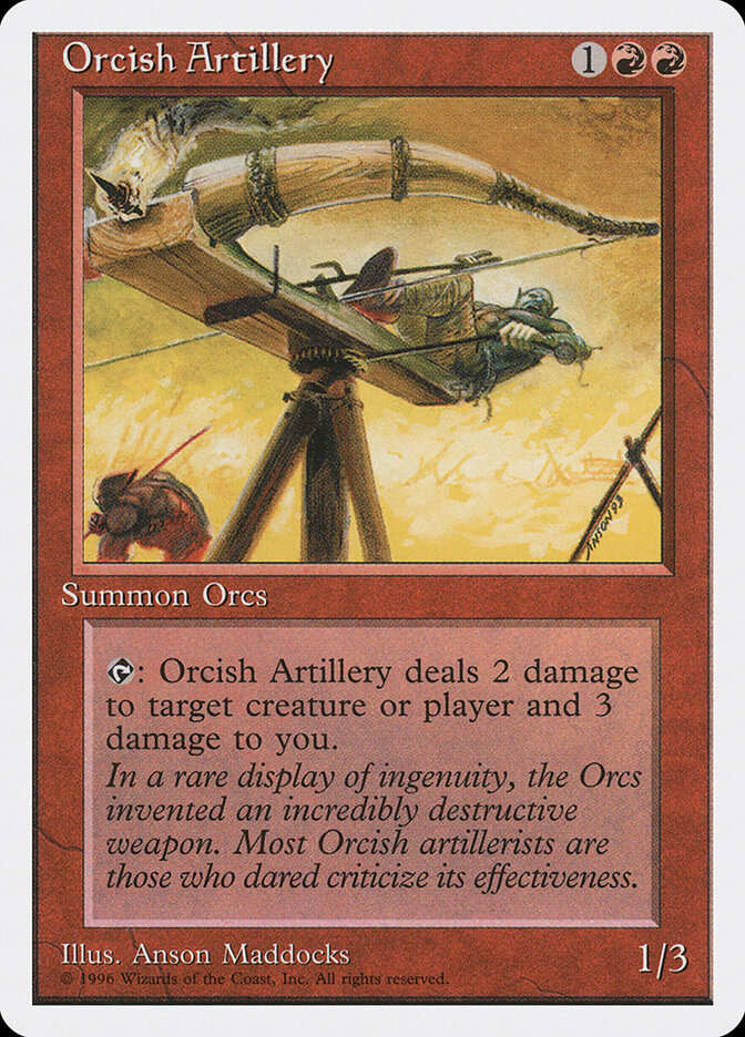Orcish Artillery card front