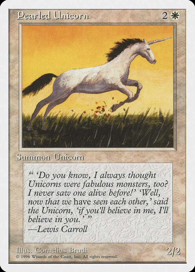 Pearled Unicorn card front