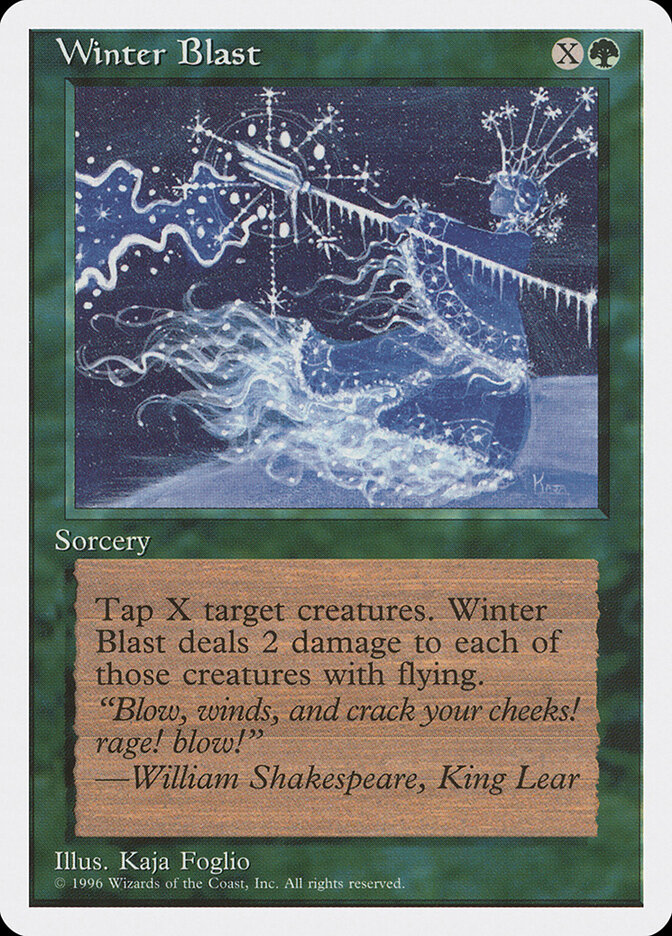 Winter Blast card front