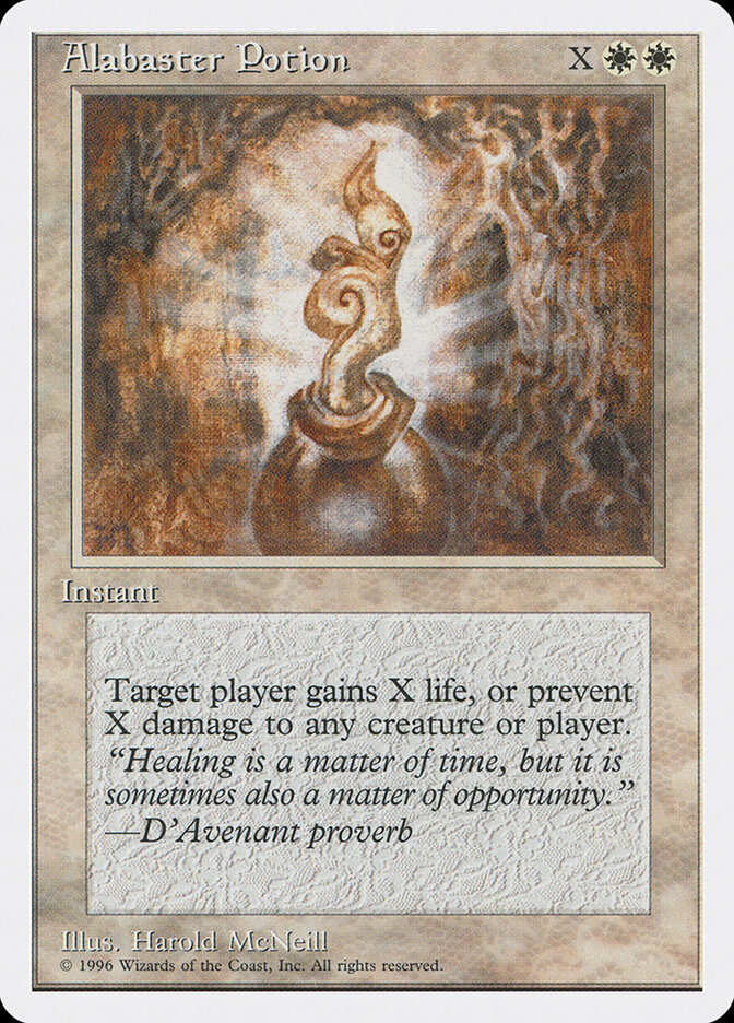 Alabaster Potion card front