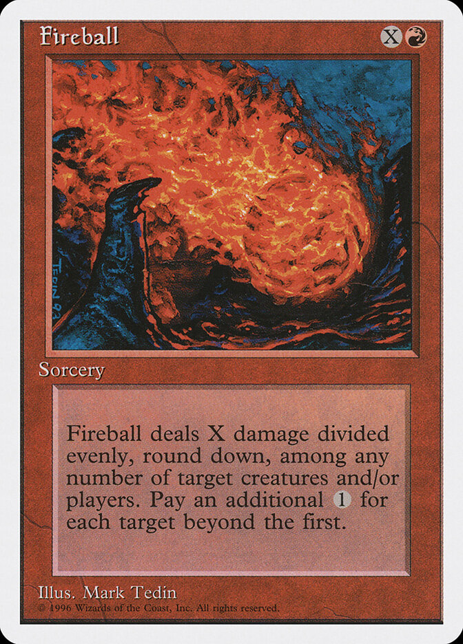 Fireball card front