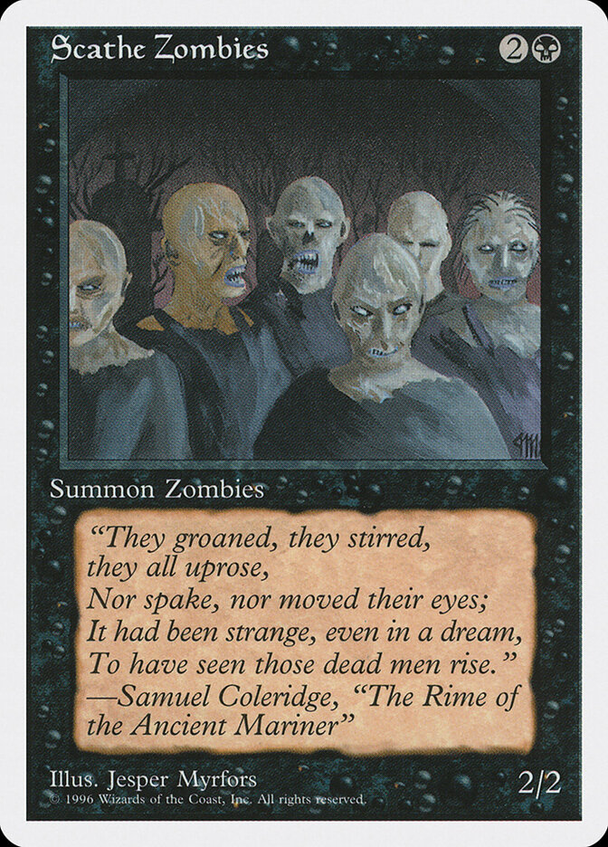 Scathe Zombies card front