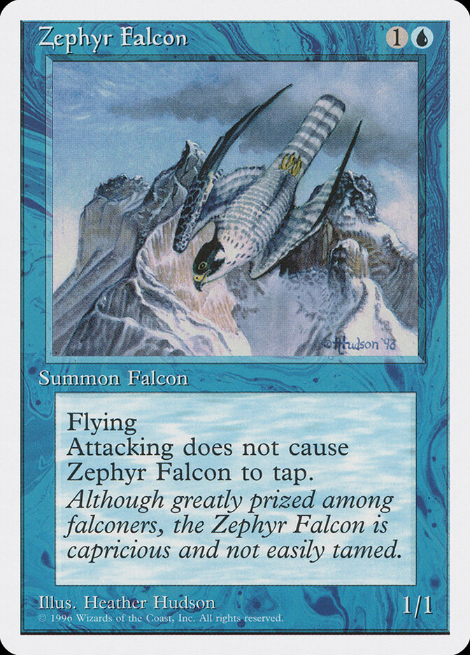 Zephyr Falcon card front