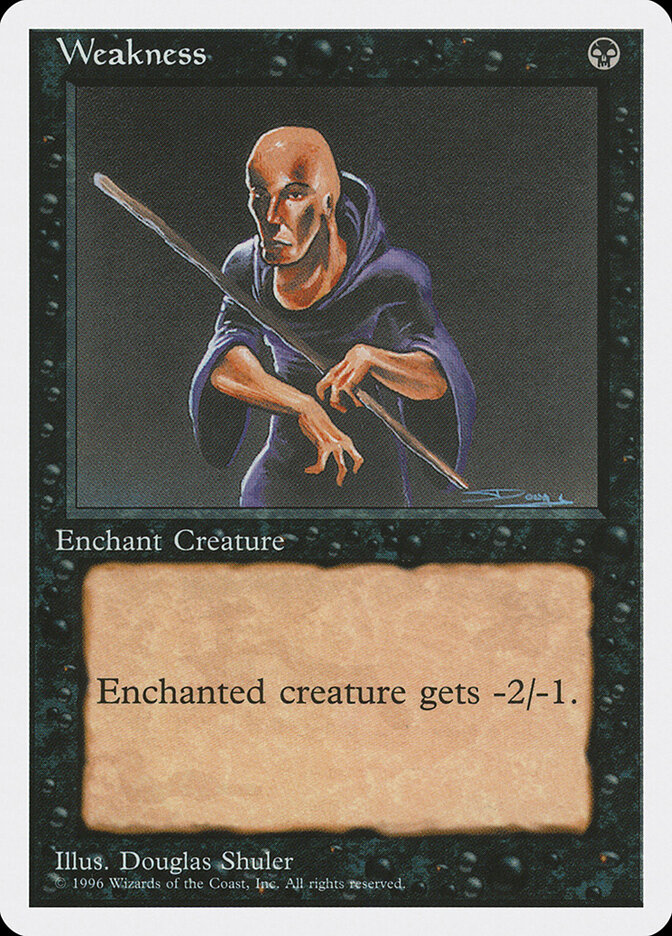 Weakness card front