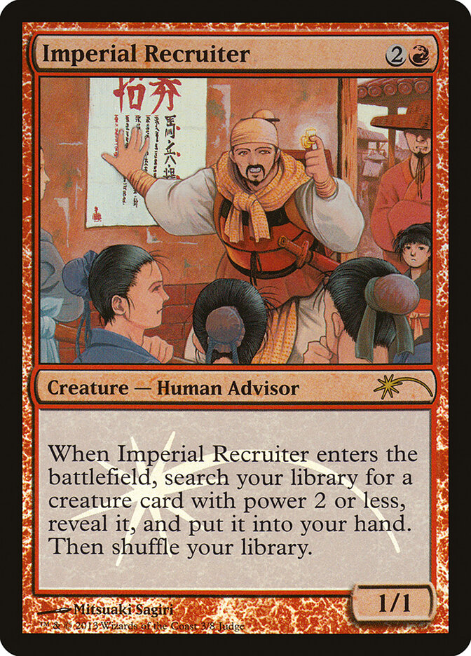 Imperial Recruiter card front