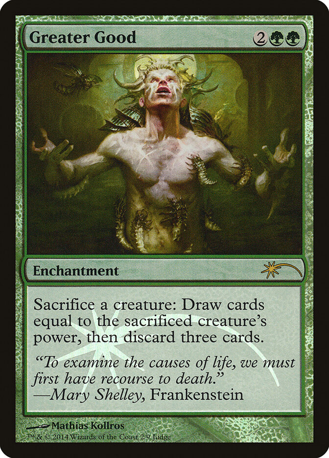 Greater Good card front