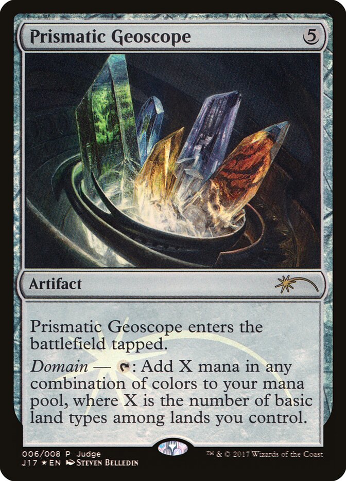 Prismatic Geoscope card front