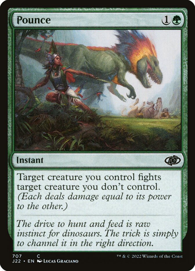 Pounce card front