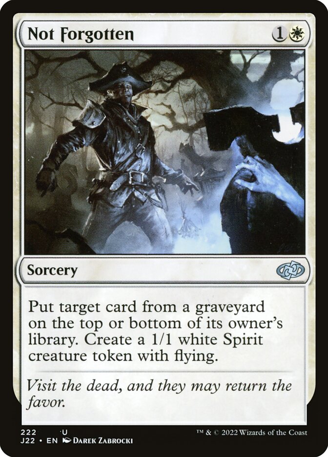 Not Forgotten card front