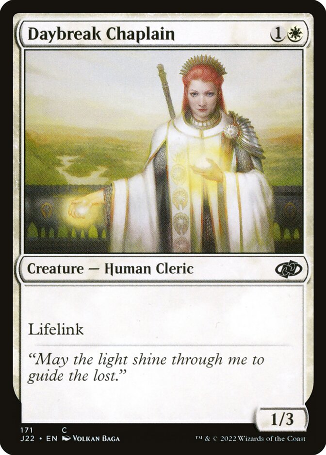 Daybreak Chaplain card front