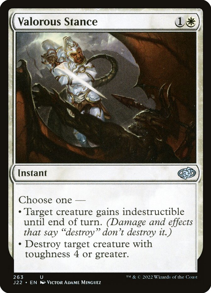 Valorous Stance card front
