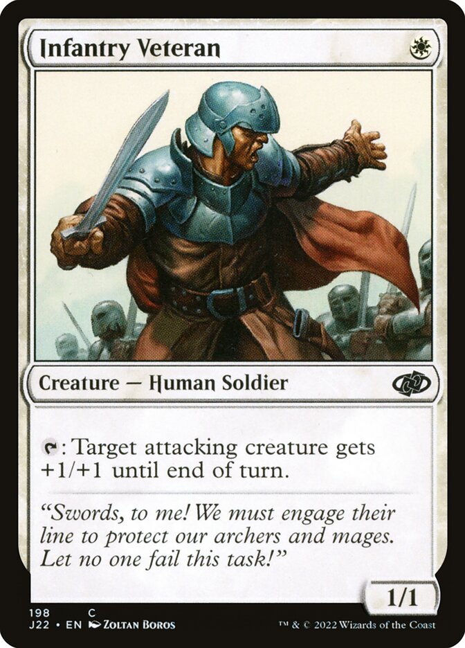 Infantry Veteran card front