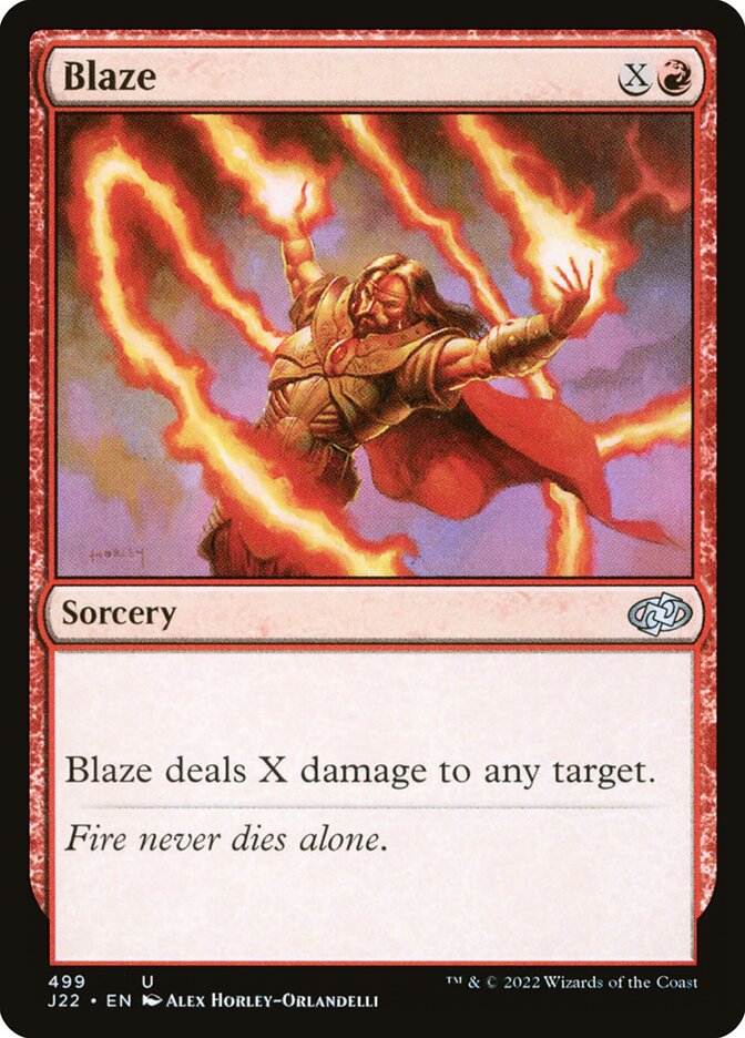 Blaze card front