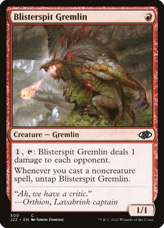 Blisterspit Gremlin card front