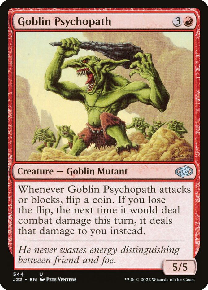 Goblin Psychopath card front