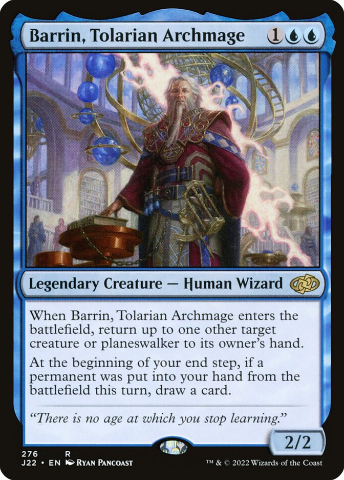 Barrin, Tolarian Archmage card front