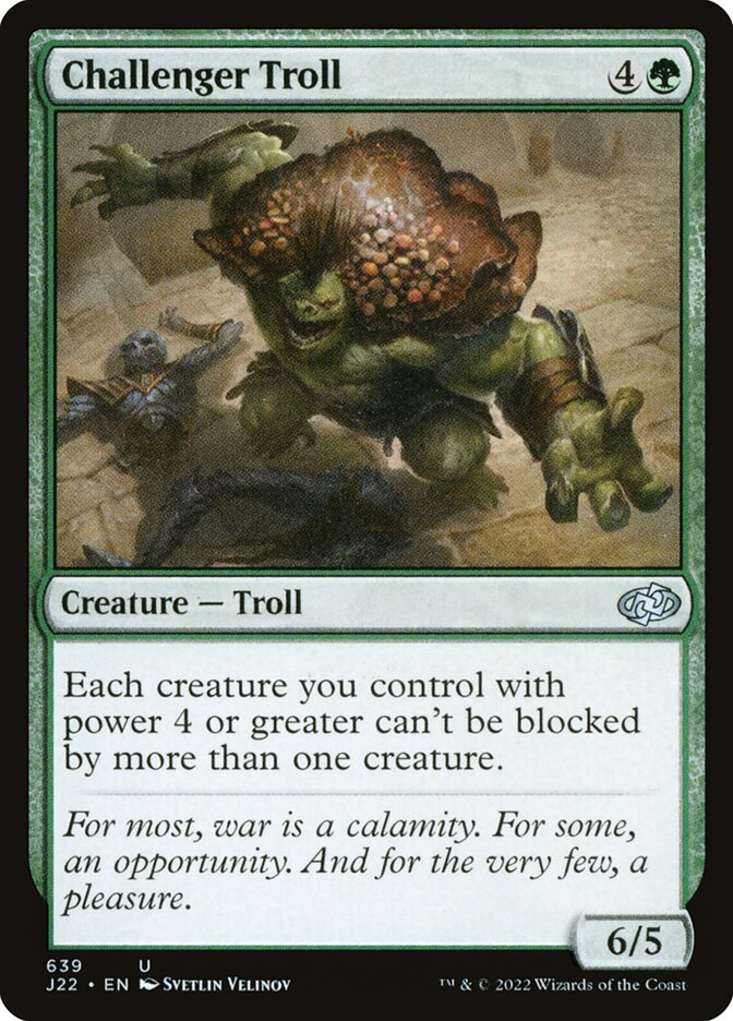 Challenger Troll card front